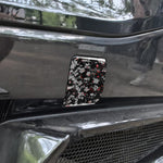 2pcs/Set Forged Gold Foil Carbon Fiber Car Trailer Hook Decorative Sticker for Chevrolet Corvette C8 2020-, Left and Right Driver, Trailer Hook