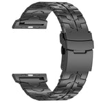 สายรัดนาฬิกาโลหะผสมไทเทเนียมหัวเข็มขัดแบนปลดล็อกเร็ว 26mm สำหรับ Apple Watch 46mm / 49mm / 45mm / 44mm