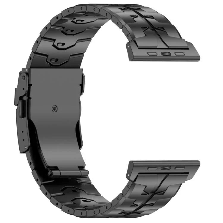สายรัดนาฬิกาโลหะผสมไทเทเนียมหัวเข็มขัดแบนปลดล็อกเร็ว 26mm สำหรับ Apple Watch 46mm / 49mm / 45mm / 44mm