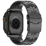 สายรัดนาฬิกาโลหะผสมไทเทเนียมหัวเข็มขัดแบนปลดล็อกเร็ว 26mm สำหรับ Apple Watch 46mm / 49mm / 45mm / 44mm