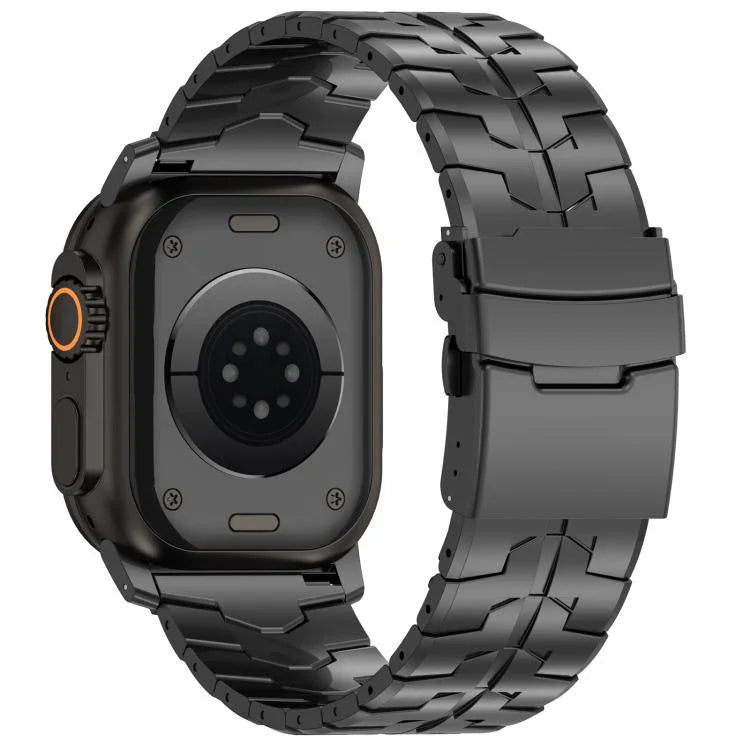 สายรัดนาฬิกาโลหะผสมไทเทเนียมหัวเข็มขัดแบนปลดล็อกเร็ว 26mm สำหรับ Apple Watch 46mm / 49mm / 45mm / 44mm