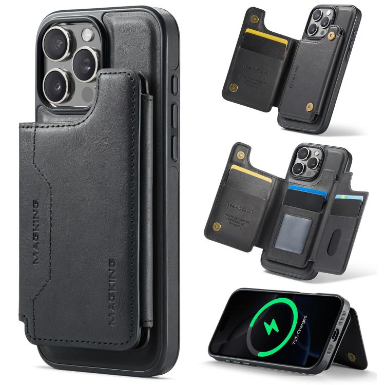 เคสโทรศัพท์ถอดได้พร้อมกระเป๋าใส่บัตร RFID MagSafe รุ่น MAGKING K3 Series สำหรับ iPhone 17e / 16e, สำหรับ iPhone 17, สำหรับ iPhone 16 Pro Max, สำหรับ iPhone 16 Pro, สำหรับ iPhone 16 Plus, สำหรับ iPhone 16