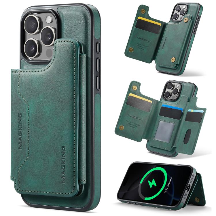 เคสโทรศัพท์ถอดได้พร้อมกระเป๋าใส่บัตร RFID MagSafe รุ่น MAGKING K3 Series สำหรับ iPhone 17e / 16e, สำหรับ iPhone 17, สำหรับ iPhone 16 Pro Max, สำหรับ iPhone 16 Pro, สำหรับ iPhone 16 Plus, สำหรับ iPhone 16