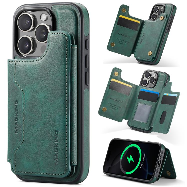 เคสโทรศัพท์ถอดได้พร้อมกระเป๋าใส่บัตร RFID MagSafe รุ่น MAGKING K3 Series สำหรับ iPhone 17e / 16e, สำหรับ iPhone 17, สำหรับ iPhone 16 Pro Max, สำหรับ iPhone 16 Pro, สำหรับ iPhone 16 Plus, สำหรับ iPhone 16