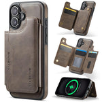 เคสโทรศัพท์ถอดได้พร้อมกระเป๋าใส่บัตร RFID MagSafe รุ่น MAGKING K3 Series สำหรับ iPhone 17e / 16e, สำหรับ iPhone 17, สำหรับ iPhone 16 Pro Max, สำหรับ iPhone 16 Pro, สำหรับ iPhone 16 Plus, สำหรับ iPhone 16