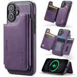 เคสโทรศัพท์ถอดได้พร้อมกระเป๋าใส่บัตร RFID MagSafe รุ่น MAGKING K3 Series สำหรับ iPhone 17e / 16e, สำหรับ iPhone 17, สำหรับ iPhone 16 Pro Max, สำหรับ iPhone 16 Pro, สำหรับ iPhone 16 Plus, สำหรับ iPhone 16