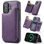 เคสโทรศัพท์ถอดได้พร้อมกระเป๋าใส่บัตร RFID MagSafe รุ่น MAGKING K3 Series สำหรับ iPhone 17e / 16e, สำหรับ iPhone 17, สำหรับ iPhone 16 Pro Max, สำหรับ iPhone 16 Pro, สำหรับ iPhone 16 Plus, สำหรับ iPhone 16