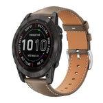 xDfind Flat Head Black Shark Fine Grain Leather Watch Band, For Garmin Fenix 8/7/6/5 22mm 20mm, For Garmin Fenix 8/7X/6X/5X 26mm 22mm, For Garmin Forerunner 220/735/735XT/230/235 20mm, For Garmin Forerunner 35/30/35j 20mm