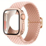 สายรัดนาฬิกาไนลอนหัวเข็มขัดบันไดพร้อมเปลี่ยนฝาครอบ PC ฟิล์ม Ultra 49mm สำหรับ Apple Watch Series 44mm, สำหรับ Apple Watch Series 40mm, สำหรับ Apple Watch Series 10 / 11 46mm, สำหรับ Apple Watch Series 10 / 11 42mm, สำหรับ Apple Watch Series 45mm