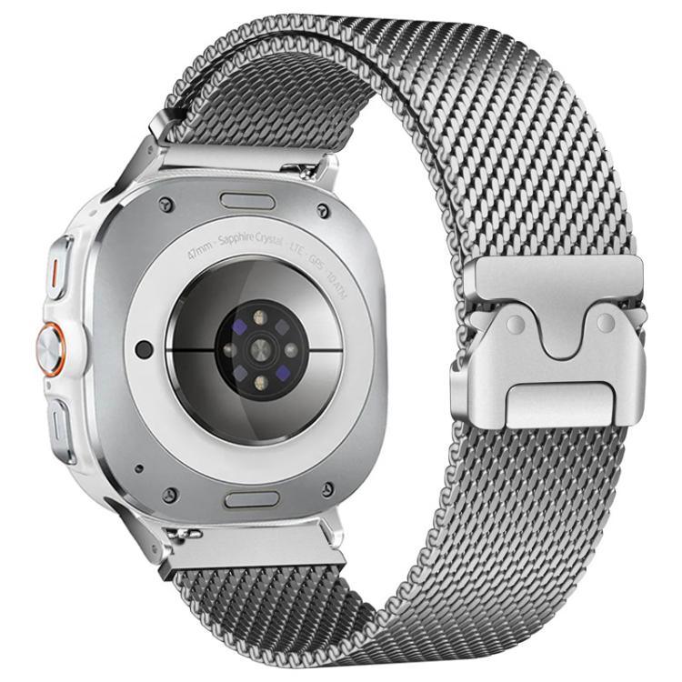สายรัดนาฬิกา Milanese สแตนเลสสตีลหัวเข็มขัดร่ม สำหรับ Samsung Galaxy Watch Ultra / Ultra 2025, สำหรับ Samsung Galaxy Watch8 / Watch8 Classic