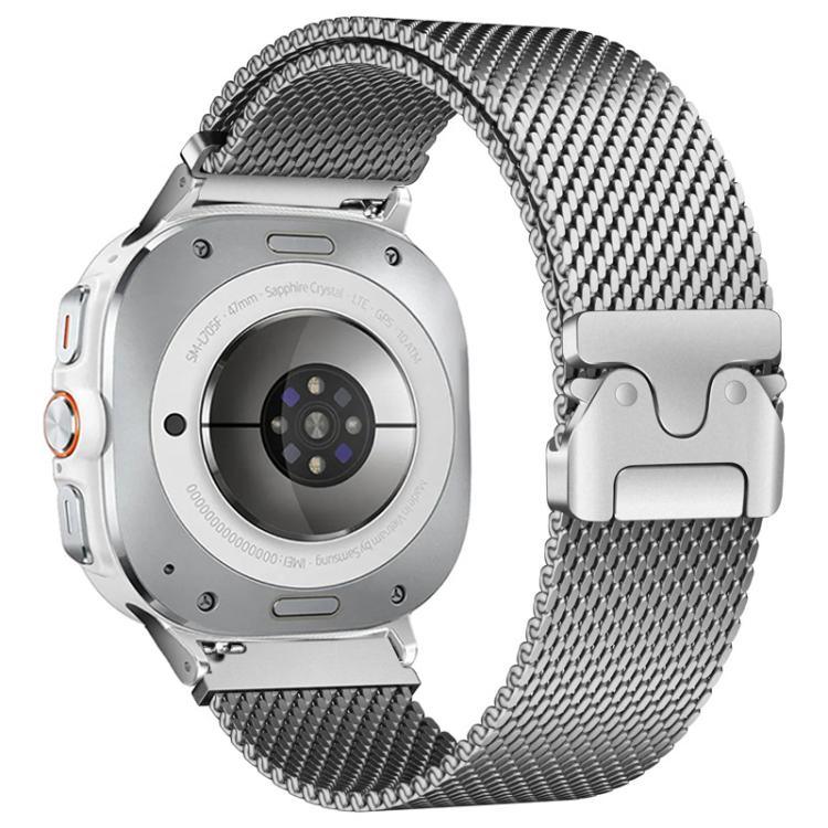 สายรัดนาฬิกา Milanese สแตนเลสสตีลหัวเข็มขัดร่ม สำหรับ Samsung Galaxy Watch Ultra / Ultra 2025, สำหรับ Samsung Galaxy Watch8 / Watch8 Classic