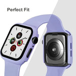 สายรัดนาฬิกาซิลิโคนหัวเข็มขัดหมุดพร้อมเคส PC แบบฟิล์มในตัว สำหรับ Apple Watch Series 44mm, สำหรับ Apple Watch Series 40mm, สำหรับ Apple Watch Series 10 / 11 46mm, สำหรับ Apple Watch Series 10 / 11 42mm, สำหรับ Apple Watch Ultra 3 / 2 / 1 49mm