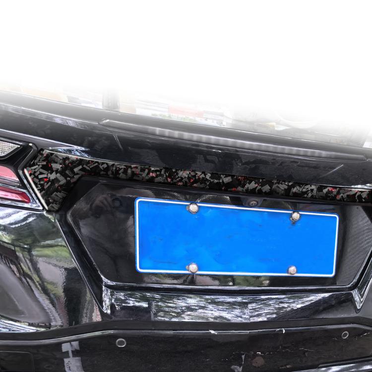 Forged Gold Foil Carbon Fiber Car Trunk Decorative Sticker for Chevrolet Corvette C8 2020-, Left and Right Driver, Trunk