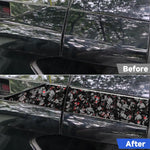 4pcs/Set Forged Gold Foil Carbon Fiber Car Roof Sides Decorative Sticker for Chevrolet Corvette C8 2020-, Left and Right Driver, Roof Sides