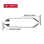 4pcs/Set Forged Gold Foil Carbon Fiber Car Roof Engine Vents Decorative Sticker for Chevrolet Corvette C8 2020-, Left and Right Driver, Roof Engine Vents