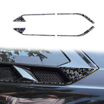 4pcs/Set Forged Gold Foil Carbon Fiber Car Roof Engine Vents Decorative Sticker for Chevrolet Corvette C8 2020-, Left and Right Driver, Roof Engine Vents
