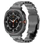 สายรัดนาฬิกาหัวเข็มขัดนิรภัยผีเสื้อโลหะผสมไทเทเนียม สำหรับ Samsung Galaxy Watch Ultra 47mm / Ultra 2025