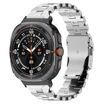 สายรัดนาฬิกาหัวเข็มขัดนิรภัยผีเสื้อโลหะผสมไทเทเนียม สำหรับ Samsung Galaxy Watch Ultra 47mm / Ultra 2025