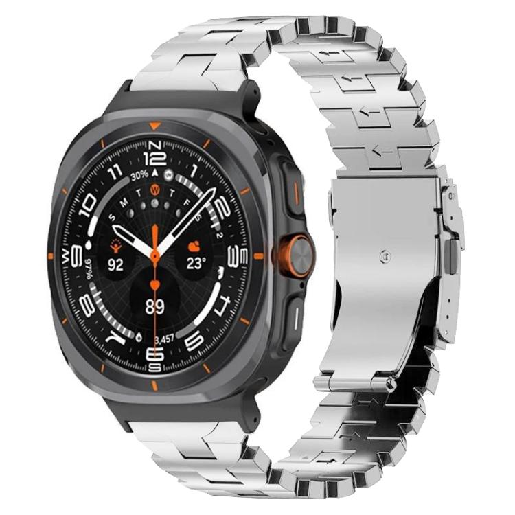 สายรัดนาฬิกาหัวเข็มขัดนิรภัยผีเสื้อโลหะผสมไทเทเนียม สำหรับ Samsung Galaxy Watch Ultra 47mm / Ultra 2025