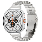 สายรัดนาฬิกาหัวเข็มขัดนิรภัยผีเสื้อโลหะผสมไทเทเนียม สำหรับ Samsung Galaxy Watch Ultra 47mm / Ultra 2025