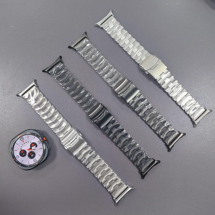สายรัดนาฬิกาหัวเข็มขัดนิรภัยผีเสื้อโลหะผสมไทเทเนียม สำหรับ Samsung Galaxy Watch Ultra 47mm / Ultra 2025