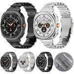 สายรัดนาฬิกาหัวเข็มขัดนิรภัยผีเสื้อโลหะผสมไทเทเนียม สำหรับ Samsung Galaxy Watch Ultra 47mm / Ultra 2025