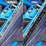 2pcs/Set Forged Gold Foil Carbon Fiber Car Center Console Side Decorative Sticker for Chevrolet Corvette C8 2020-, Left Driver, Center Console Side, Left Driver