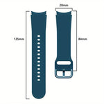สายรัดนาฬิกาซิลิโคนพร้อมเคส TPU สำหรับ Samsung Galaxy Watch 7 44mm, สำหรับ Samsung Galaxy Watch 7 40mm, สำหรับ Samsung Galaxy Watch 4 Classic 46mm, สำหรับ Samsung Galaxy Watch 4 Classic 42mm