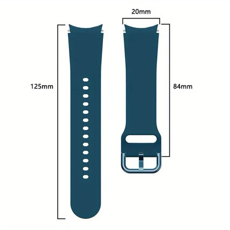 สายรัดนาฬิกาซิลิโคนพร้อมเคส TPU สำหรับ Samsung Galaxy Watch 7 44mm, สำหรับ Samsung Galaxy Watch 7 40mm, สำหรับ Samsung Galaxy Watch 4 Classic 46mm, สำหรับ Samsung Galaxy Watch 4 Classic 42mm