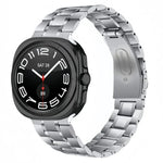 Five Beads Stainless Steel Metal Watch Band, For Samsung Galaxy Watch Ultra / Ultra 2025, For Samsung Galaxy Watch8 / Watch8 Classic
