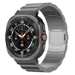 สายรัดนาฬิกาโลหะผสมไทเทเนียมแบบหัวเข็มขัดแม่เหล็กเม็ดเดียว สำหรับ Samsung Galaxy Watch Ultra / Ultra 2025, สำหรับ Samsung Galaxy Watch8 / Watch8 Classic