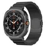 สายรัดนาฬิกาโลหะผสมไทเทเนียมแบบหัวเข็มขัดแม่เหล็กเม็ดเดียว สำหรับ Samsung Galaxy Watch Ultra / Ultra 2025, สำหรับ Samsung Galaxy Watch8 / Watch8 Classic