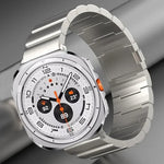 สายรัดนาฬิกาโลหะผสมไทเทเนียมแบบหัวเข็มขัดแม่เหล็กเม็ดเดียว สำหรับ Samsung Galaxy Watch Ultra / Ultra 2025, สำหรับ Samsung Galaxy Watch8 / Watch8 Classic