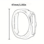 สายรัดนาฬิกาซิลิโคนรูคู่สองแถวพร้อมเคส TPU สำหรับ Samsung Galaxy Watch Ultra 47mm / Ultra 2025