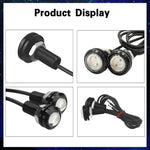 10 PCS 23mm 1.5W DC9-80V Motorcycle Eagle Eye Light Double Lens, 23mm Double Lens(Red Light), 23mm Double Lens(White Light), 23mm Double Lens(Yellow Light)
