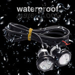 10 PCS 23mm 1.5W DC9-80V Motorcycle Eagle Eye Light Double Lens, 23mm Double Lens(Red Light), 23mm Double Lens(White Light), 23mm Double Lens(Yellow Light)