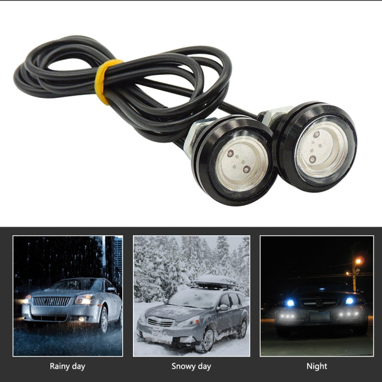 10 PCS 23mm 1.5W DC9-80V Motorcycle Eagle Eye Light Double Lens, 23mm Double Lens(Red Light), 23mm Double Lens(White Light), 23mm Double Lens(Yellow Light)