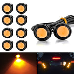10 PCS 23mm 1.5W DC9-80V Motorcycle Eagle Eye Light Double Lens, 23mm Double Lens(Red Light), 23mm Double Lens(White Light), 23mm Double Lens(Yellow Light)