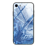 Marble Pattern Glass Protective Case, For iPhone 12 mini, For iPhone 12 Pro Max, For iPhone 11 Pro, For iPhone SE 2022 / SE 2020 / 8 / 7, For iPhone X