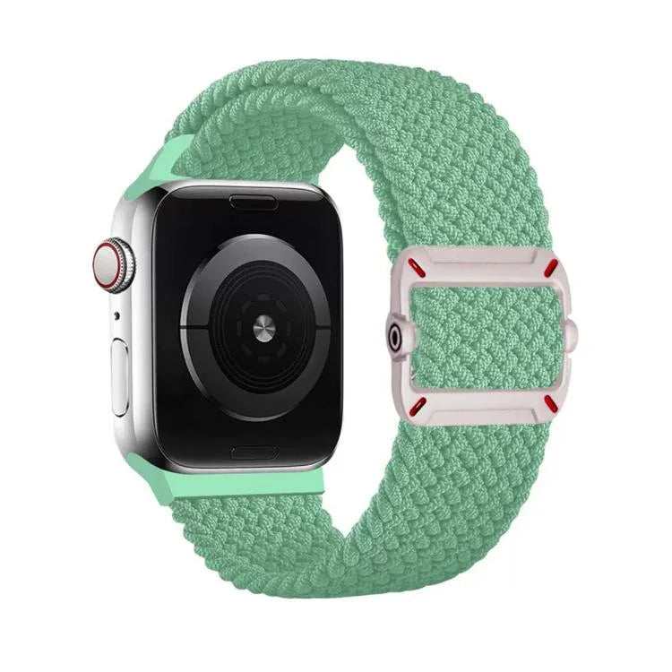 สายรัดนาฬิกาไนลอนถักหัวเข็มขัดกลไกสองห่วง สำหรับ Apple Watch 46mm / 49mm / 45mm / 44mm