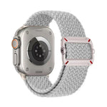 สายรัดนาฬิกาไนลอนถักหัวเข็มขัดกลไกสองห่วง สำหรับ Apple Watch 46mm / 49mm / 45mm / 44mm
