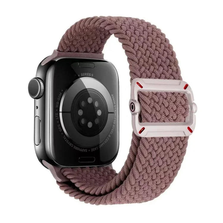 สายรัดนาฬิกาไนลอนถักหัวเข็มขัดกลไกสองห่วง สำหรับ Apple Watch 46mm / 49mm / 45mm / 44mm