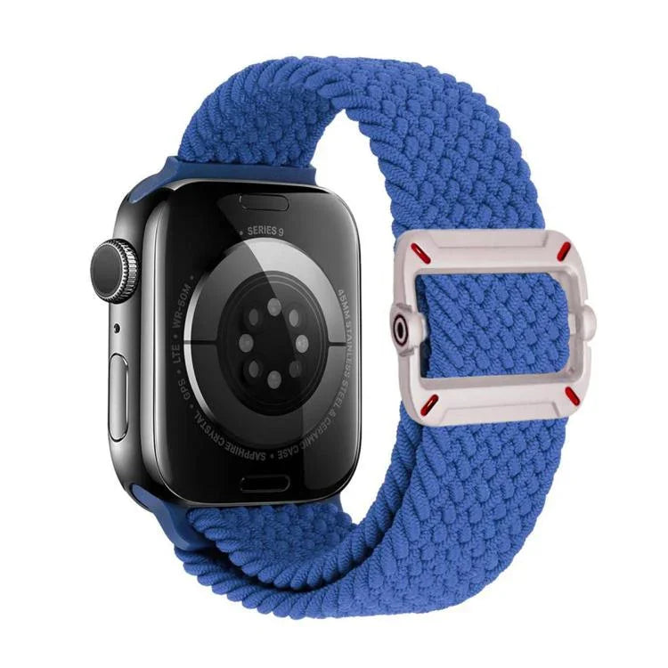 สายรัดนาฬิกาไนลอนถักหัวเข็มขัดกลไกสองห่วง สำหรับ Apple Watch 46mm / 49mm / 45mm / 44mm