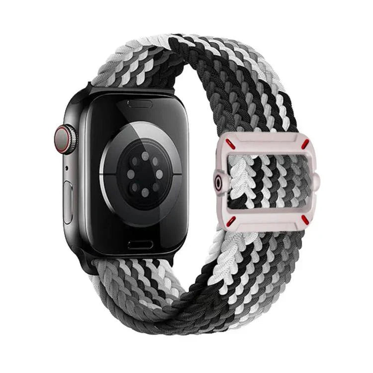 สายรัดนาฬิกาไนลอนถักหัวเข็มขัดกลไกสองห่วง สำหรับ Apple Watch 46mm / 49mm / 45mm / 44mm