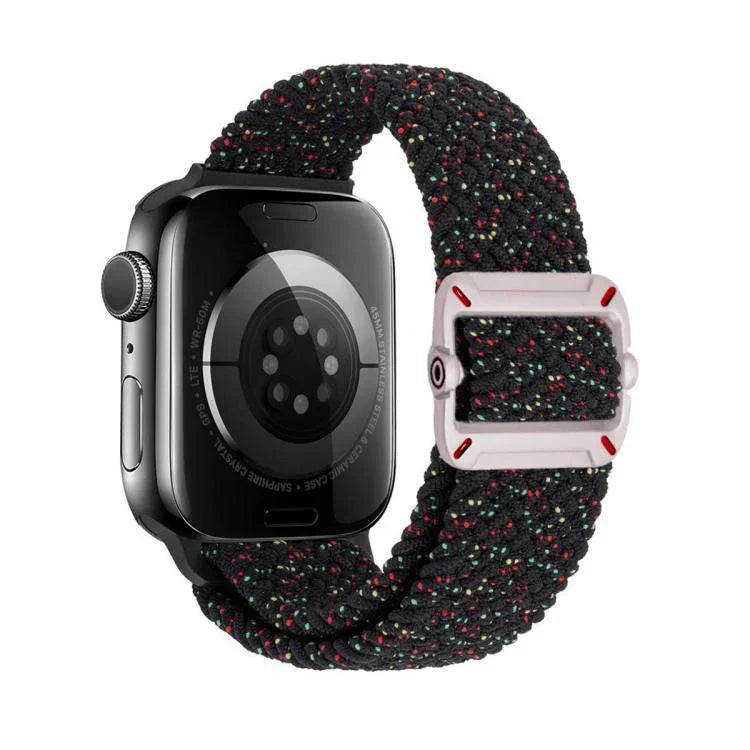 สายรัดนาฬิกาไนลอนถักหัวเข็มขัดกลไกสองห่วง สำหรับ Apple Watch 46mm / 49mm / 45mm / 44mm