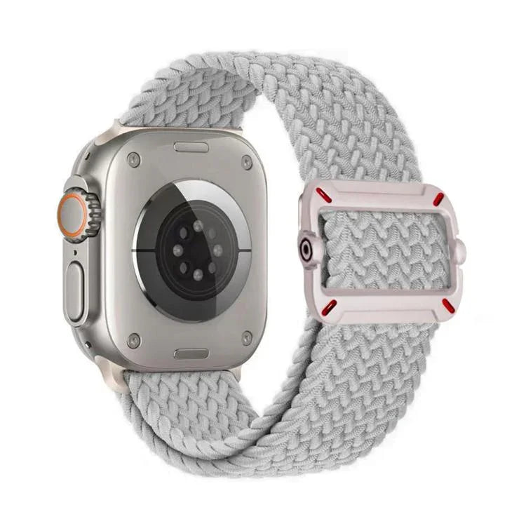 สายรัดนาฬิกาไนลอนถักหัวเข็มขัดกลไกสองห่วง สำหรับ Apple Watch 42mm / 41mm / 40mm / 38mm