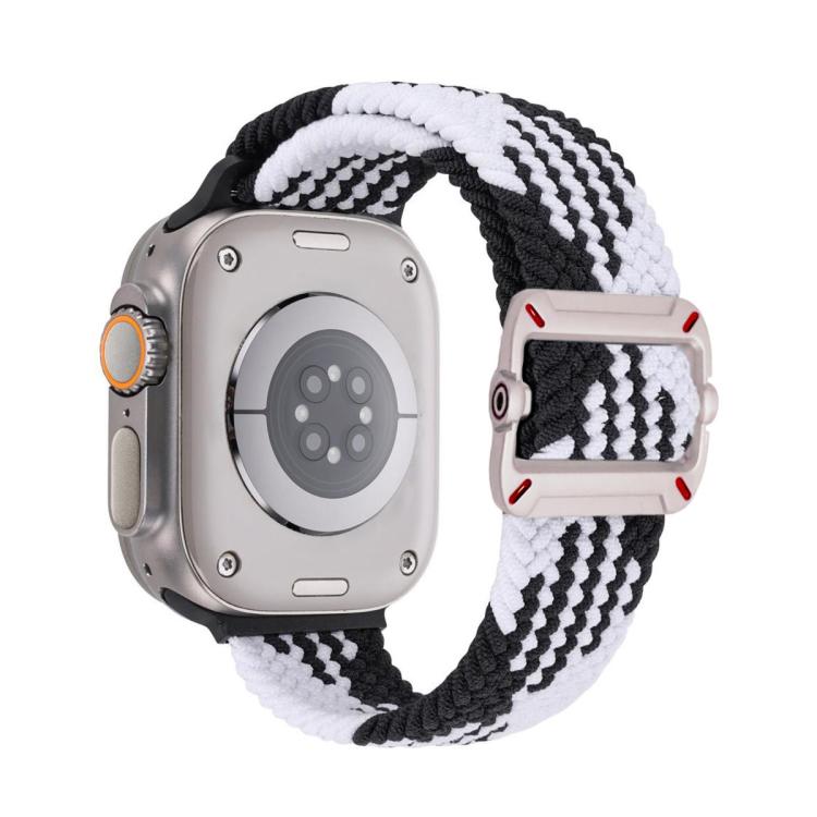 สายรัดนาฬิกาไนลอนถักหัวเข็มขัดกลไกสองห่วง สำหรับ Apple Watch 42mm / 41mm / 40mm / 38mm