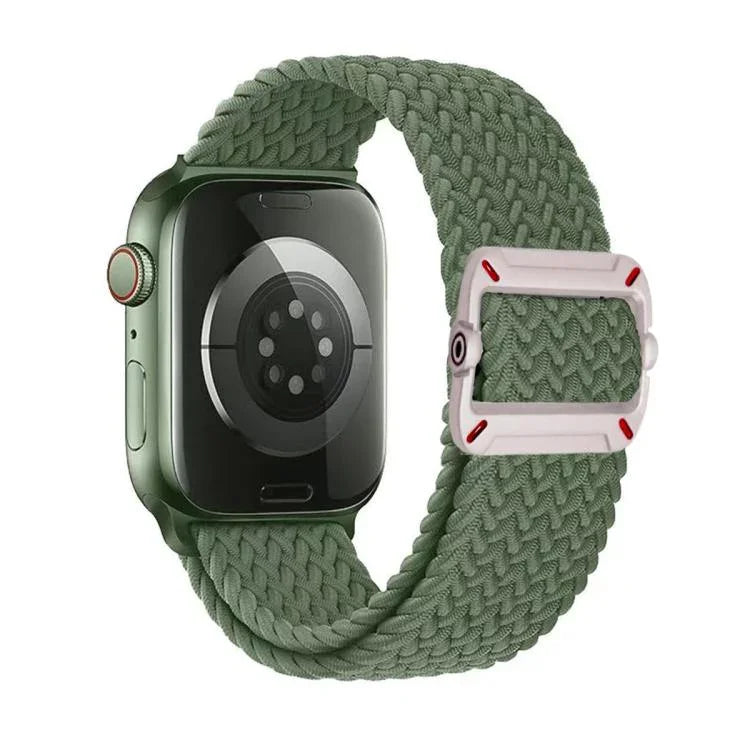 สายรัดนาฬิกาไนลอนถักหัวเข็มขัดกลไกสองห่วง สำหรับ Apple Watch 42mm / 41mm / 40mm / 38mm
