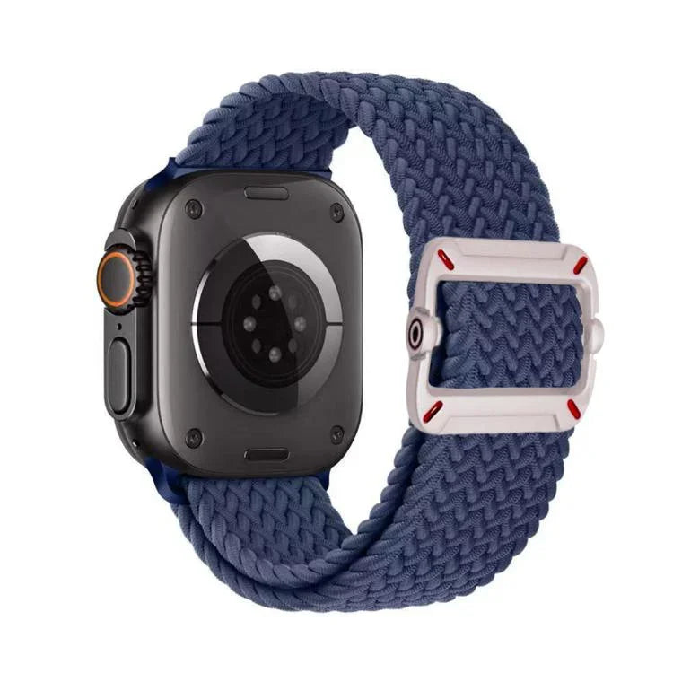 สายรัดนาฬิกาไนลอนถักหัวเข็มขัดกลไกสองห่วง สำหรับ Apple Watch 42mm / 41mm / 40mm / 38mm