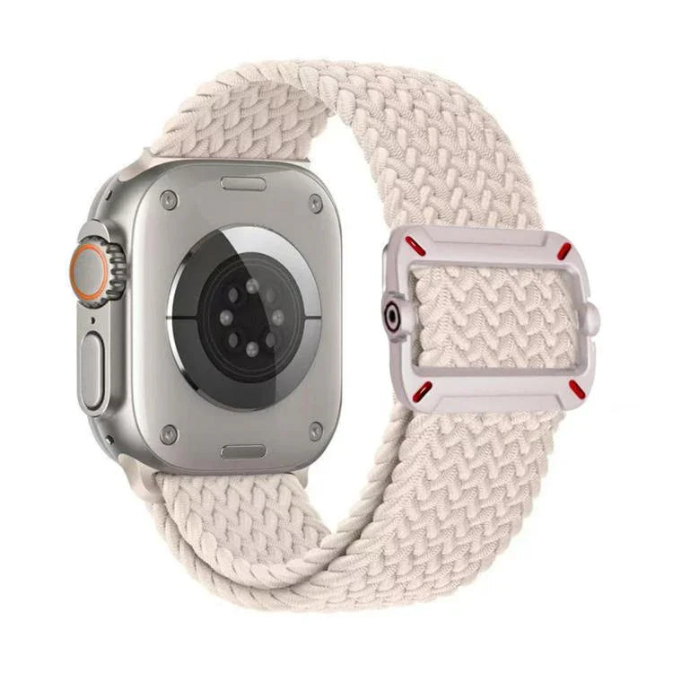 สายรัดนาฬิกาไนลอนถักหัวเข็มขัดกลไกสองห่วง สำหรับ Apple Watch 42mm / 41mm / 40mm / 38mm